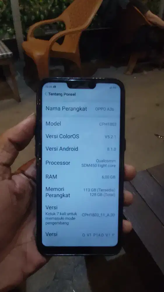Oppo a3s 6/128 repubrish full orian