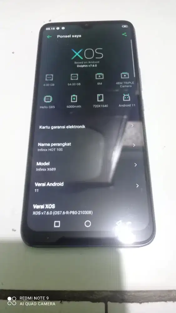 Infinix Hot 10S Mobile Legends Bang Ram 4/64 Gb