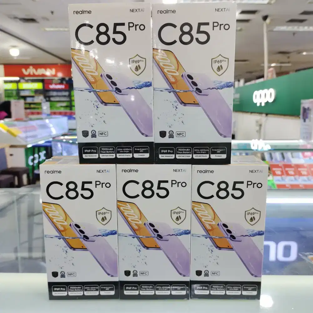 Realme C85 Pro ram 8gb+16gb/256gb nfc baru garansi resmi 7000mah ip69