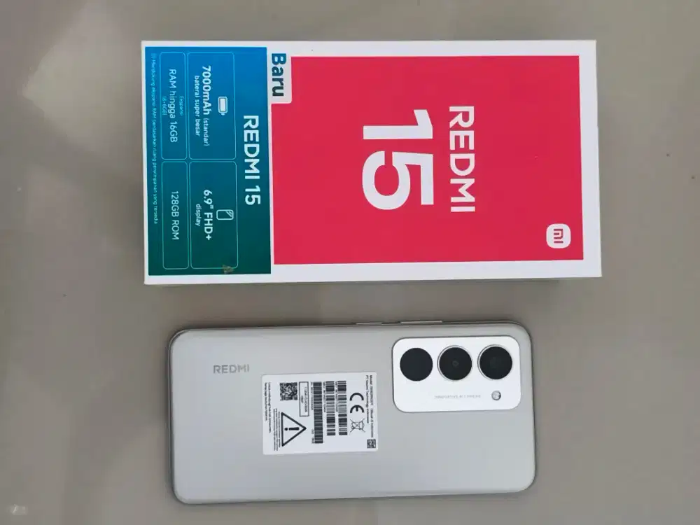 xiaomi redmi 15 silver titanium