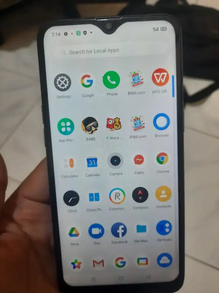 Hp second realmi 3 ram 3 gb/64gb