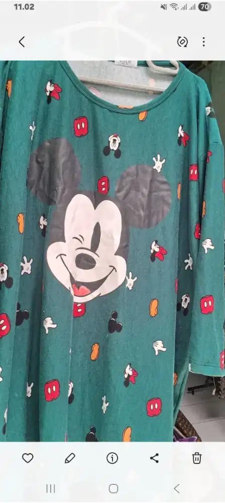 Tunik kaos Mickey Bigsize