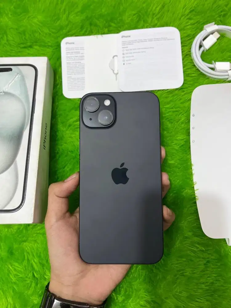 iPhone 15 Plus 128GB Resmi iBox Fullset Mulus No Minus