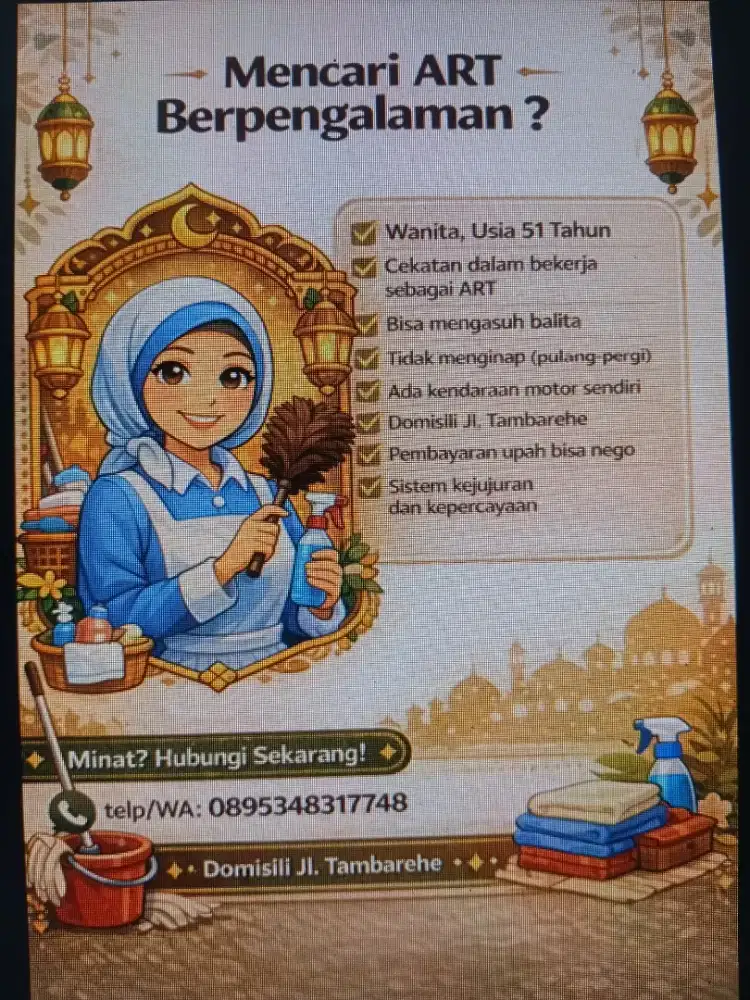 ART BERPENGALAMAN, JUJUR & BERTANGGUNG JAWAB DALAM BEKERJA