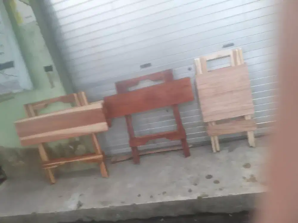 Meja lipat kayu multyi fungsi