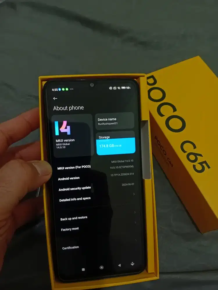 Hp Redmi Xiaomi Poco C65 Ram 8/256GB
