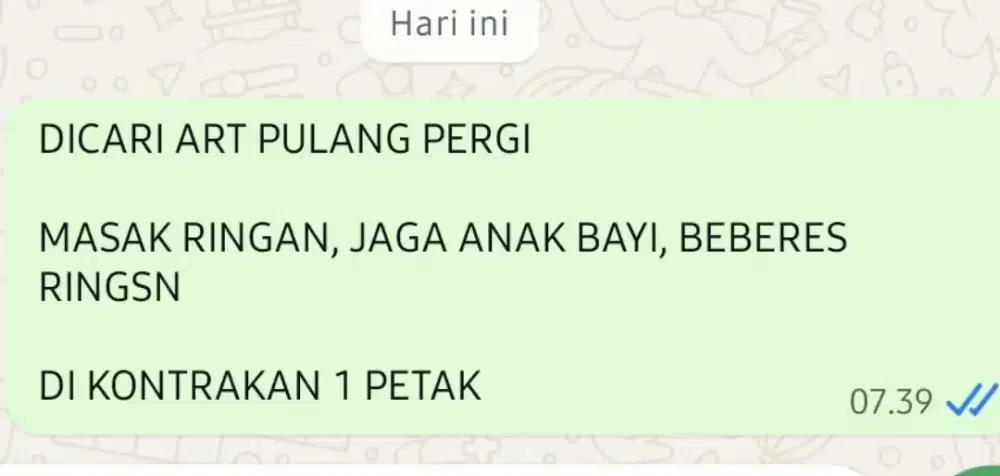 ART JAGA ANAK PULANG PERGI CITAYAM