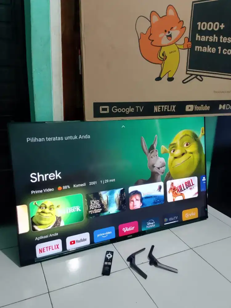 Google TV 4k Coocaa 55 inci tipe 55y72