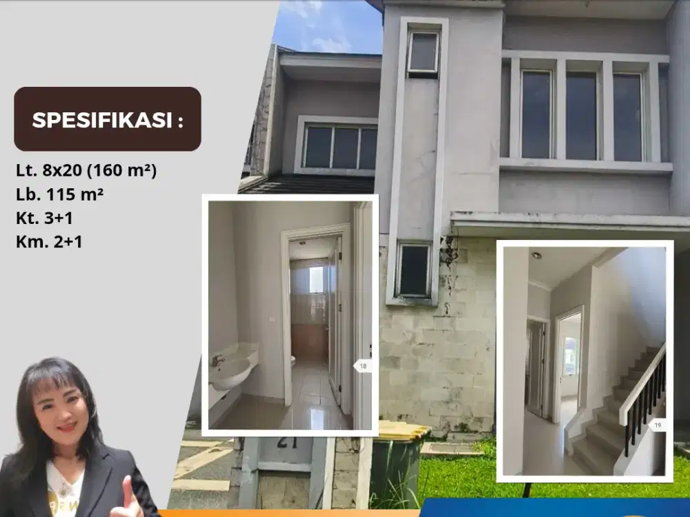 Disewakan Rumah Rapi Bersih Cluster Cempaka Suvarna Cikupa Tangerang