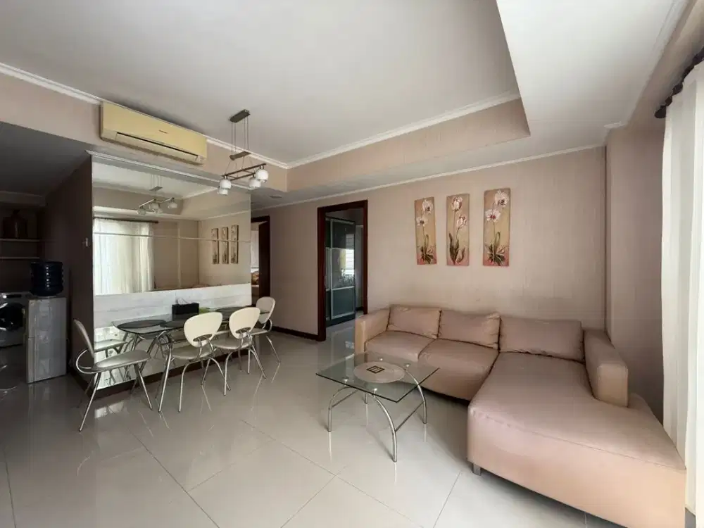 SEWA Apartemen Waterplace 3 BR jadi 2 BR, Furnish, B, Surabaya Barat