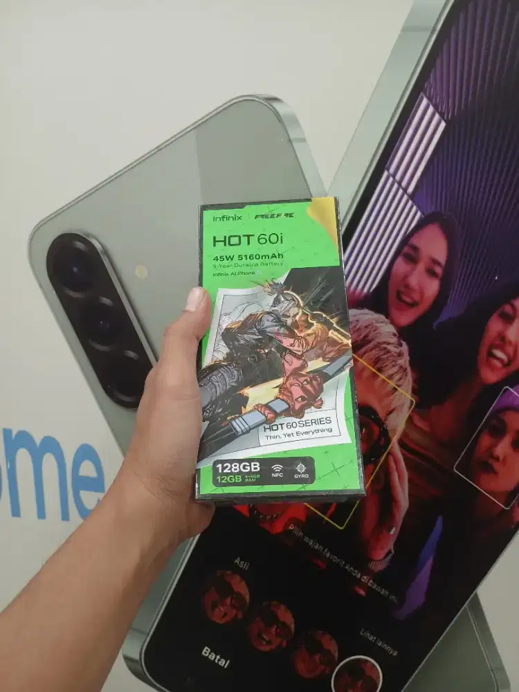 FAST RESPON WA Infinix Hot 60i NFC 6+6/128 Garansi resmi 1thn