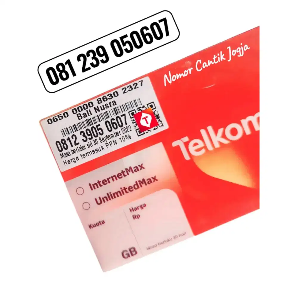 Nomor Cantik Telkomsel Prabayar 4G/5G Seri Urut Naik