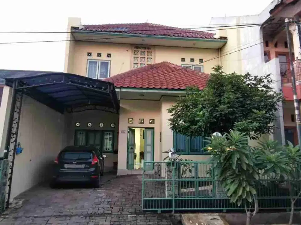 Rumah 2 lantai second siap huni 1.2 M di pondok Melati LT 130 LB 108 seni furnished dekat tol jatiwarna