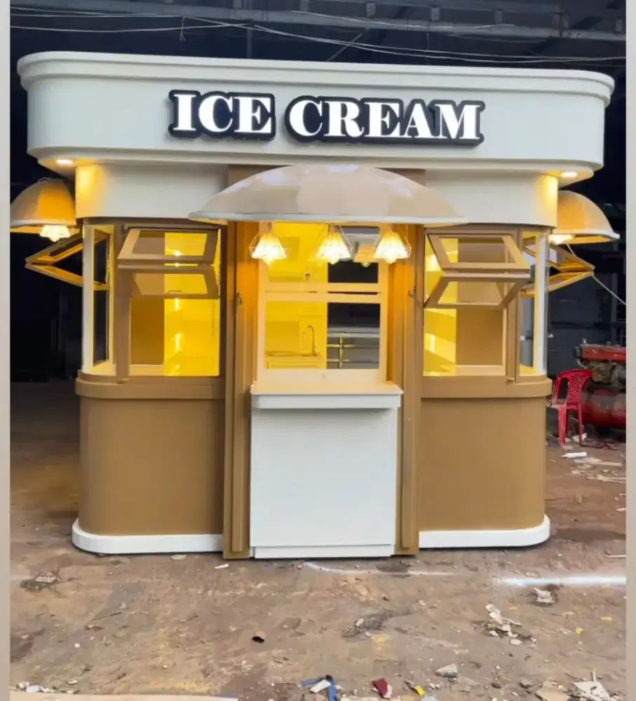 Rombong gerobak booth kontainer container