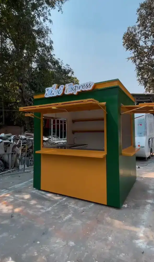 Booth rombong gerobak kontainer container