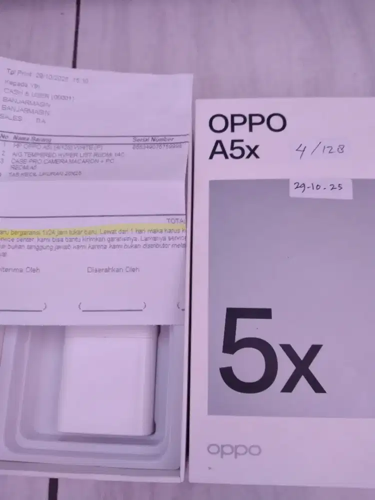 Oppo A5x  ram 4/128 mulus fullset original