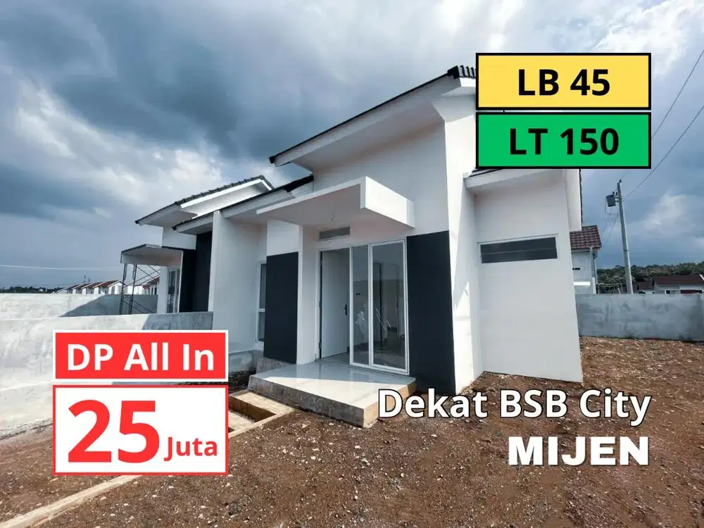 Rumah Mijen Anti Banjir. Tanah Datar Anti Longsor. Dekat BSB City.