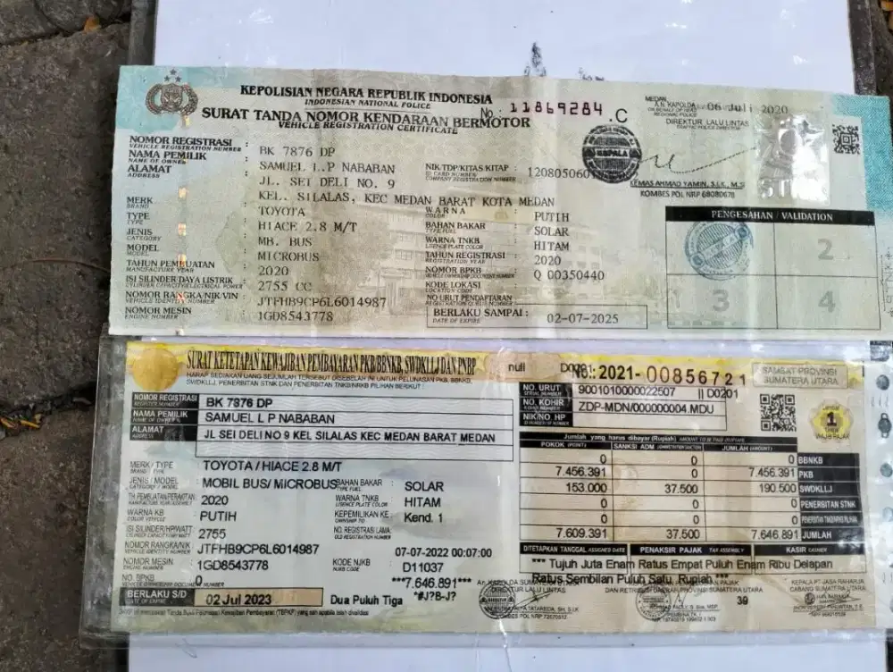 Jasa Perpanjangan STNK Kendaraan