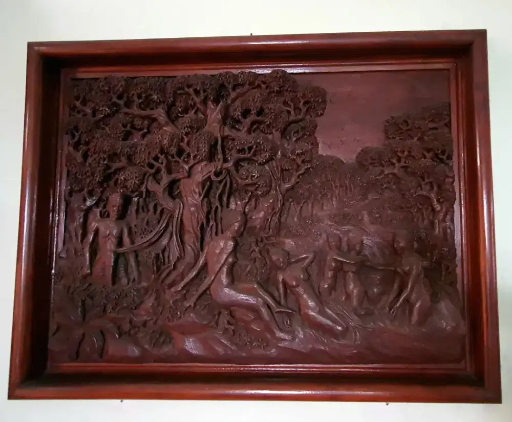 Lukisan pahat jati kuno