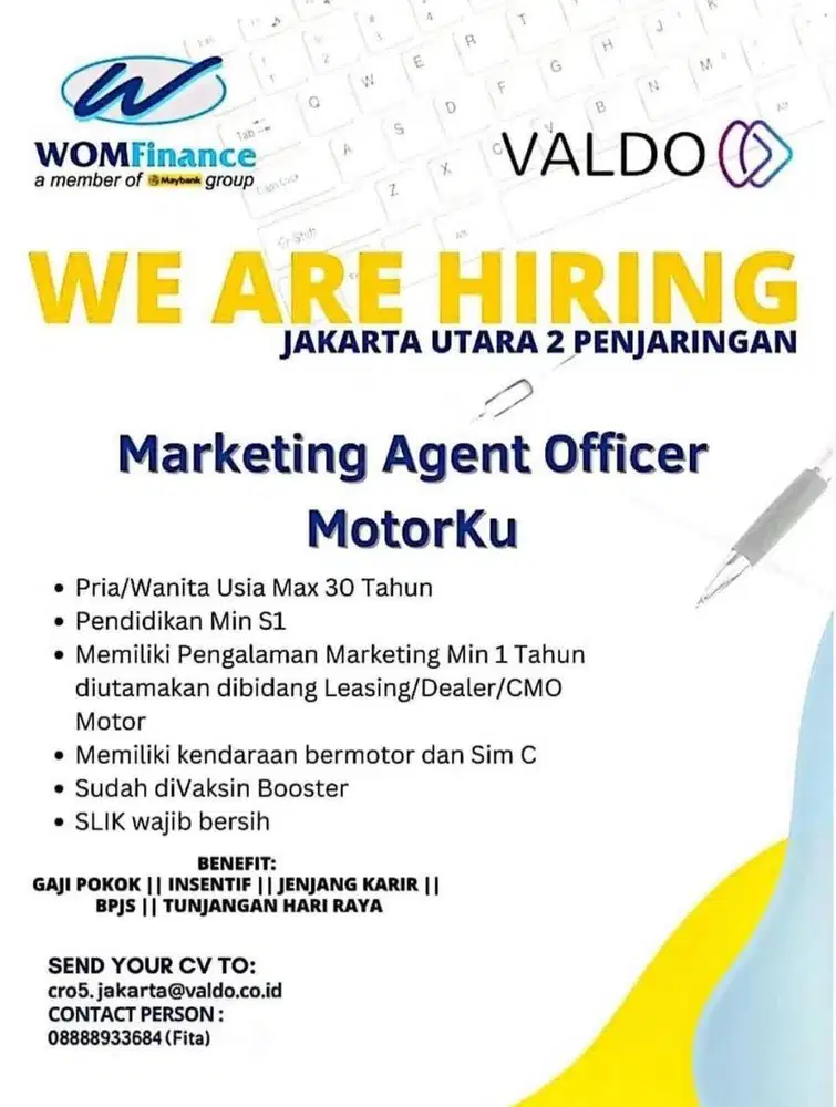 MARKETING AGENT OFFICER MOTOR