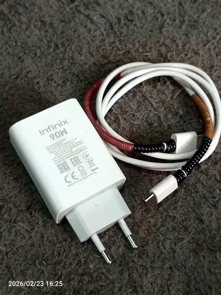 Charger Infinix 90 Watt Ori Bawaan Hp