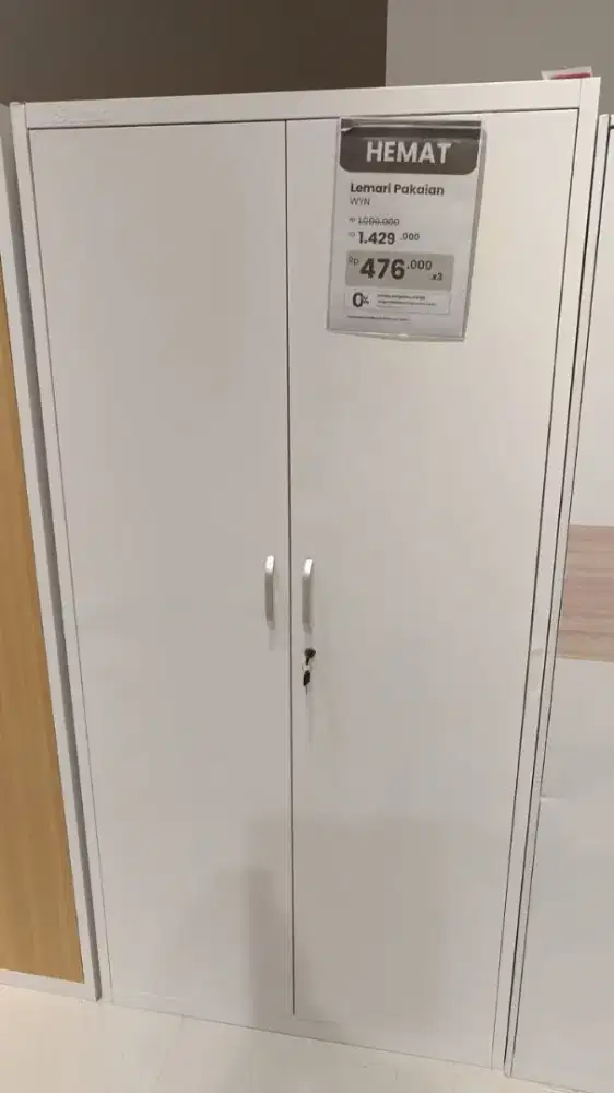 Lemari Pakaian Metal 2 Pintu Murah