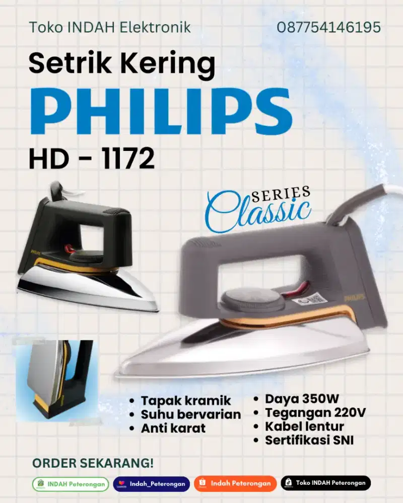 SETRIKA PHILIPS HD-1172