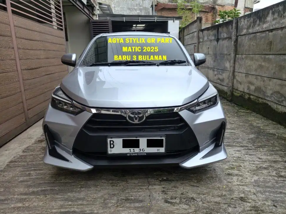 Second Toyota Agya 2025 Tipe 1.2 Stylix GR Part AT 2025 Matic Like New