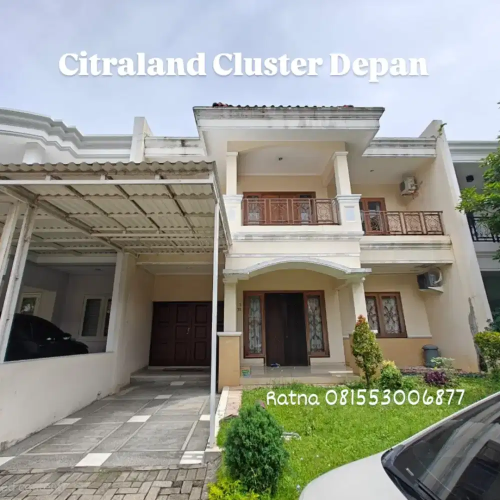 Dijual Rumah Terawat Royal Park Citraland Cluster Depan
