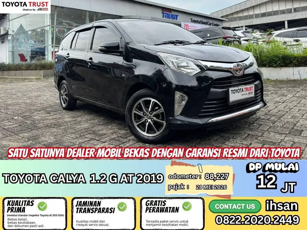 TOYOTA CALYA 1.2 G AT 2019