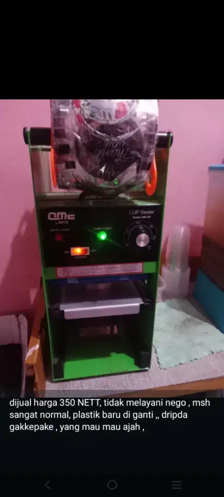 CUP SEALER MASIH BAGUS BANGET