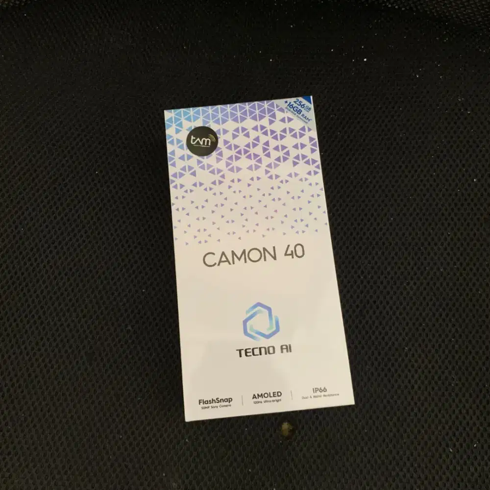TECNO CAMON 40 RAM 8/256 GB (BARU, GARANSI RESMI)