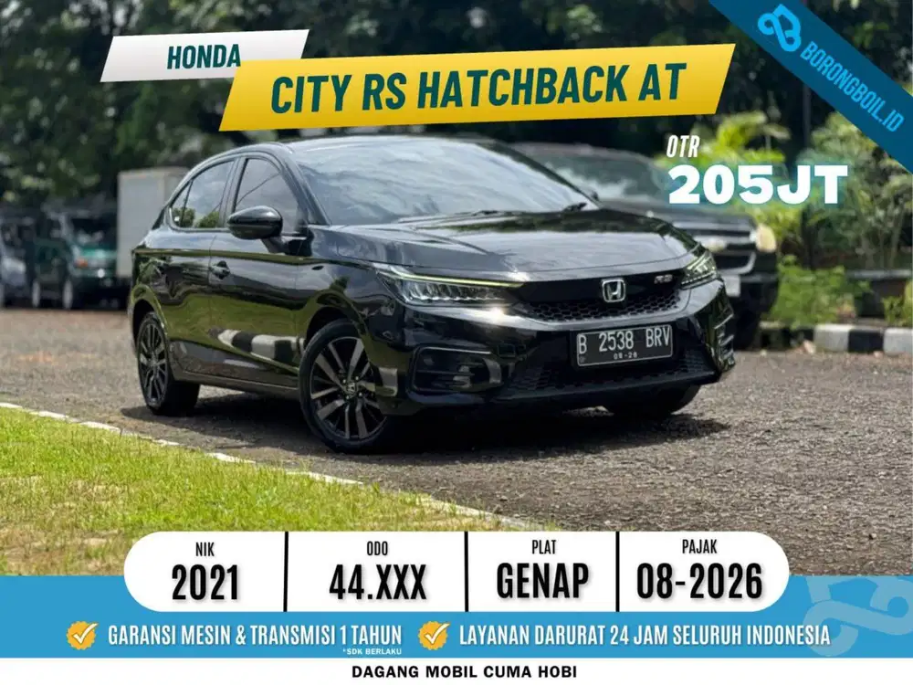 HONDA CITY RS HATCHBACK AT 2021 HITAM