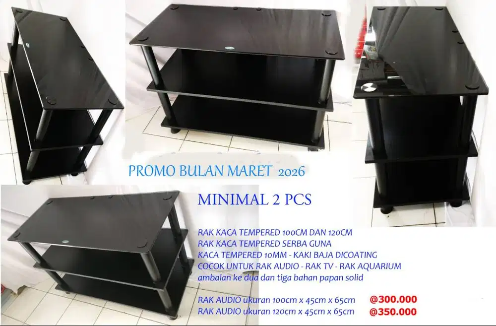 rak audio / meja