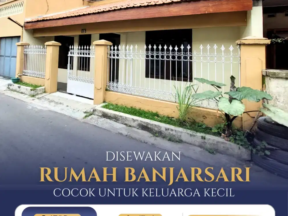 Disewakan Rumah Minimalis 2 lantai Area Banjarsari