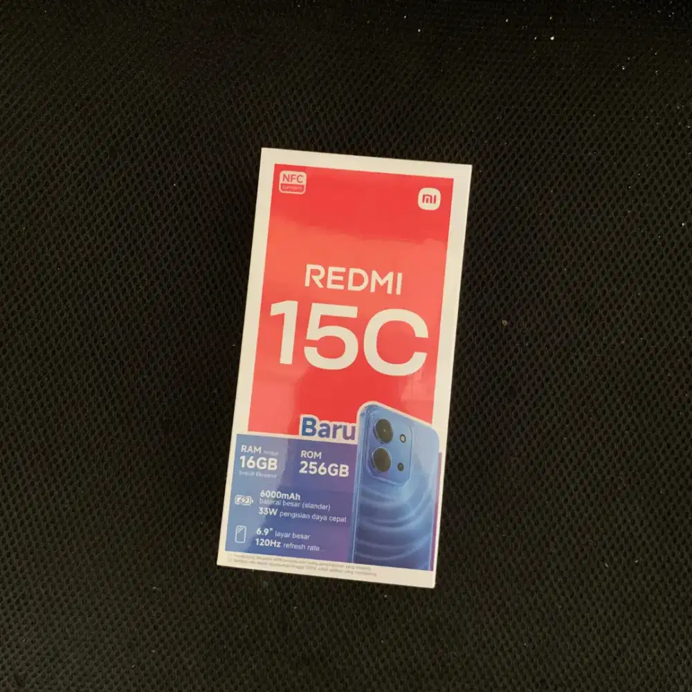 REDMI 15C RAM 8/256 GB (BARU, GARANSI RESMI)