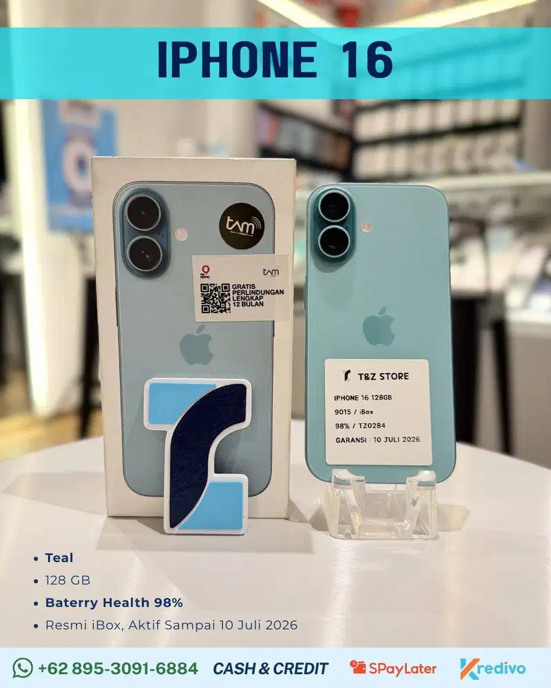 IPHONE 16 128 GB - TEAL