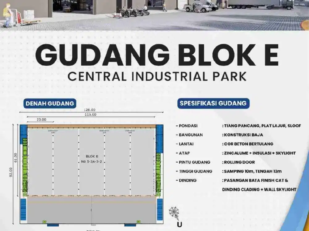 DI SEWAKAN GUDANG 7000 Meter SIDOARJO