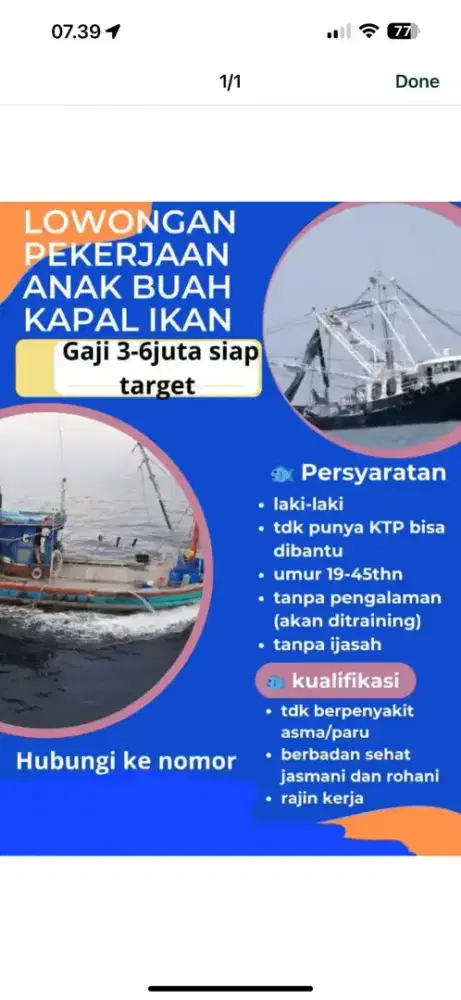 Di cari.yang mau kerja ajah