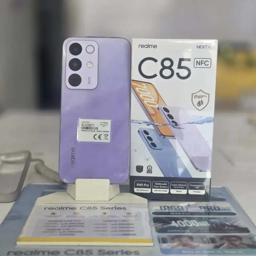 REALME C85 SNAPDRAGON BATRAI TERBESAR IP69PRO TAHAN AIR