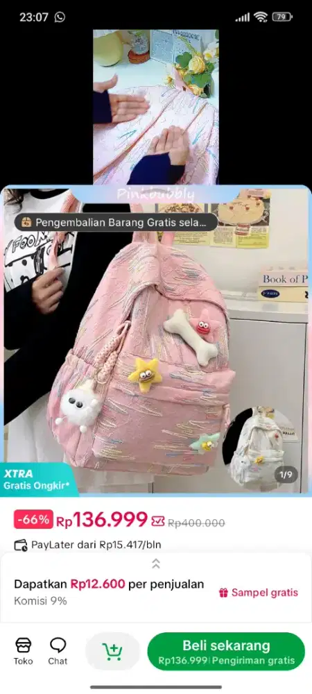 Tas sekolah SMP SMA tas ala korea