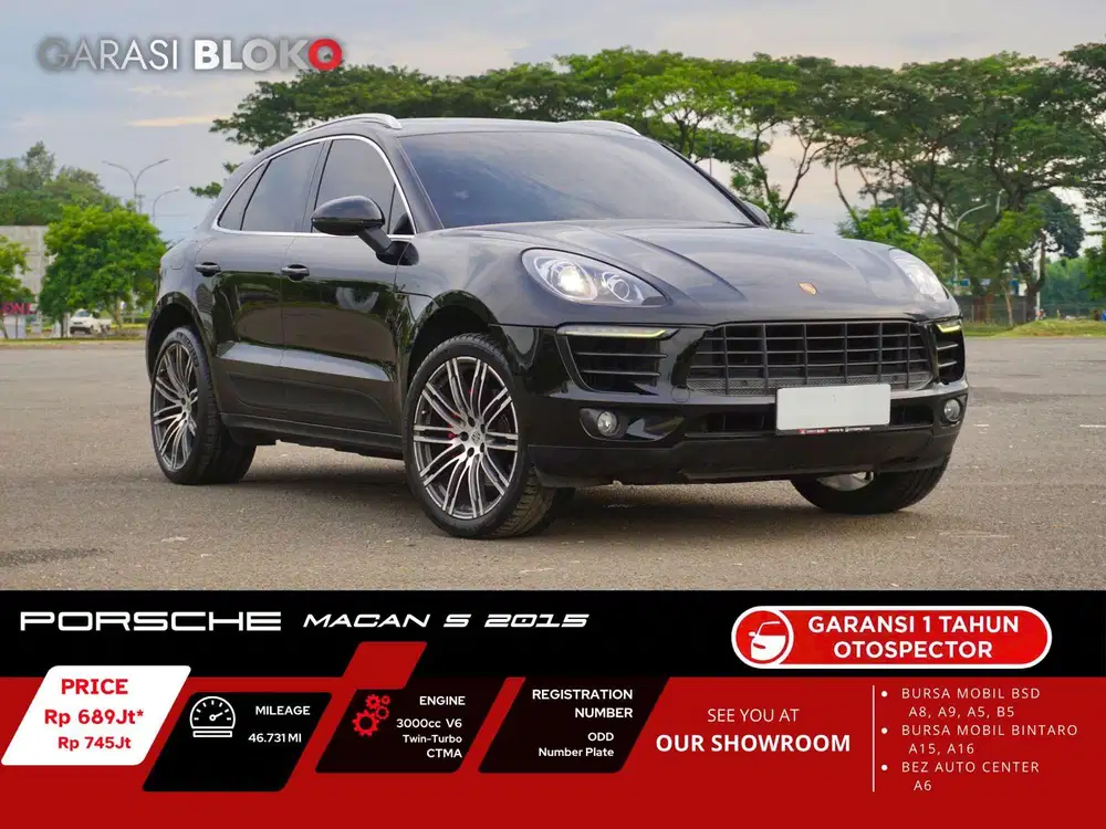 Porsche Macan S 95B 3.0T V6 Twin-Turbo 2015