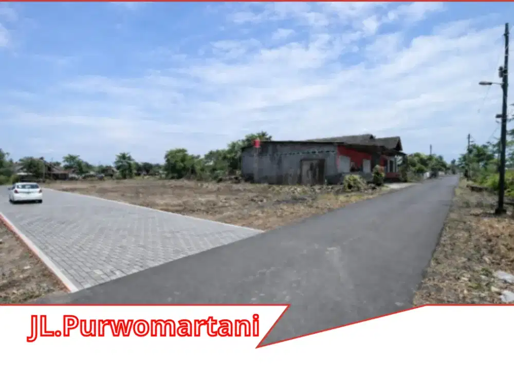 Tanah Tepi Jalan Aspal Di Purwomartani Kalasan Jogja Timur