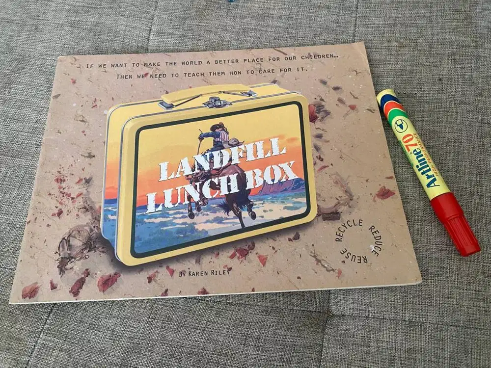 CHILDREN BOOK - LANDFILL LUNCH BOX – KAREN RILEY – PRELOVED