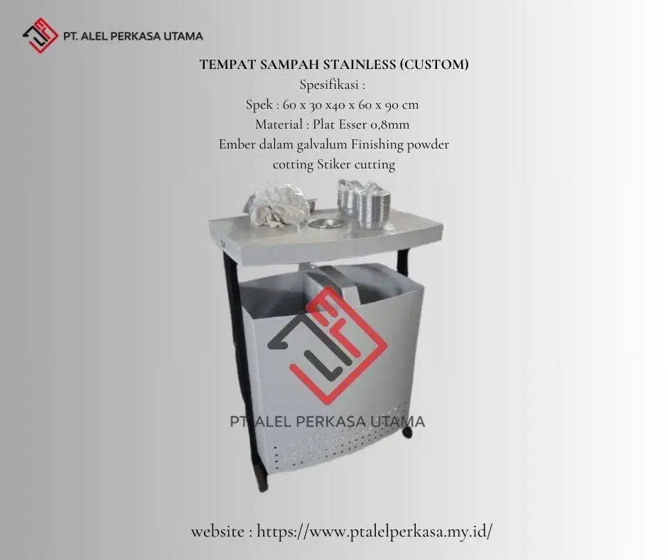 Tempat Sampah Stainless (Custom)