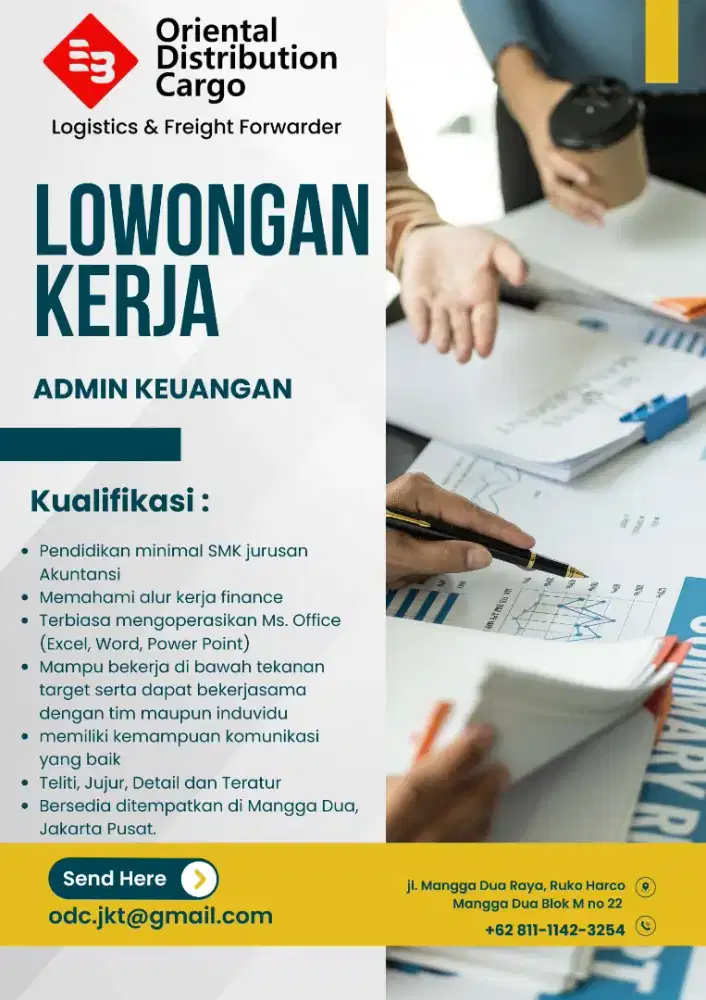 LOWONGAN KERJA ADMIN KEUANGAN