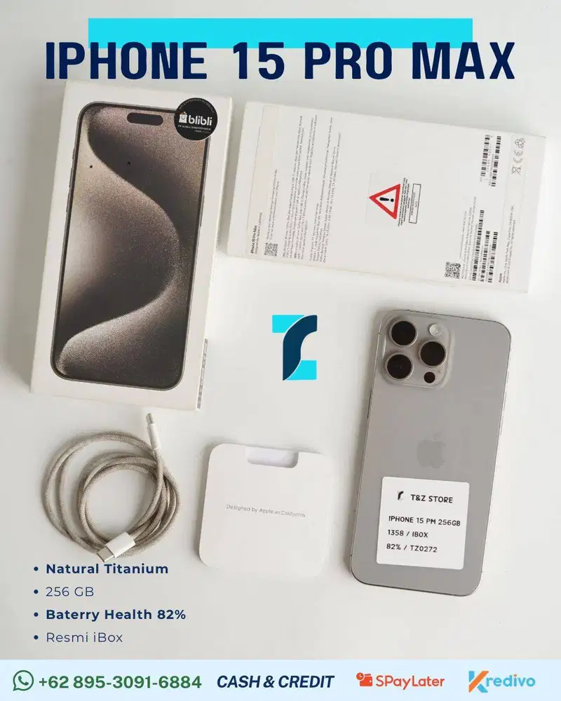 IPHONE 15 PRO MAX 256 GB - NATURAL TITANIUM