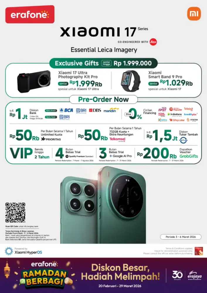 Pre order XIAOMI 17 & 17 ULTRA Free Gift