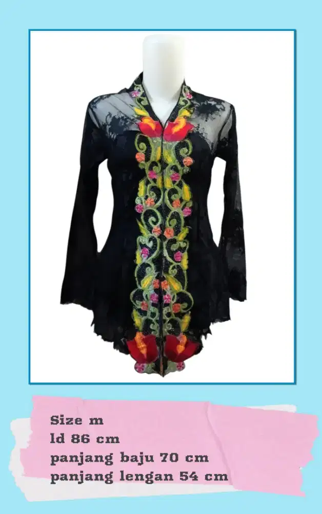 Kebaya Brokat mix Bordir size M