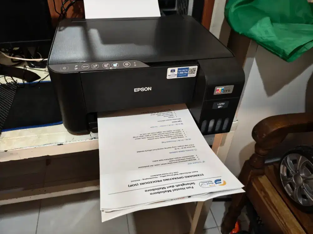 Printer Epson L3250 kondisi istimewa pemakaian Pribadi pake tinta asli